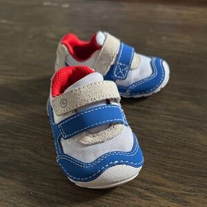 Stride Rite Blue and White Baby Walkers